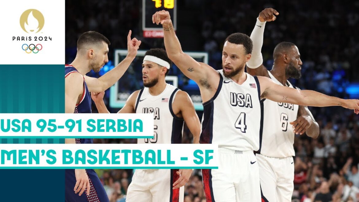 USA takes down Serbia to seal their spot in Men’s Basketball Final 🤩 | Paris 2024 highlights