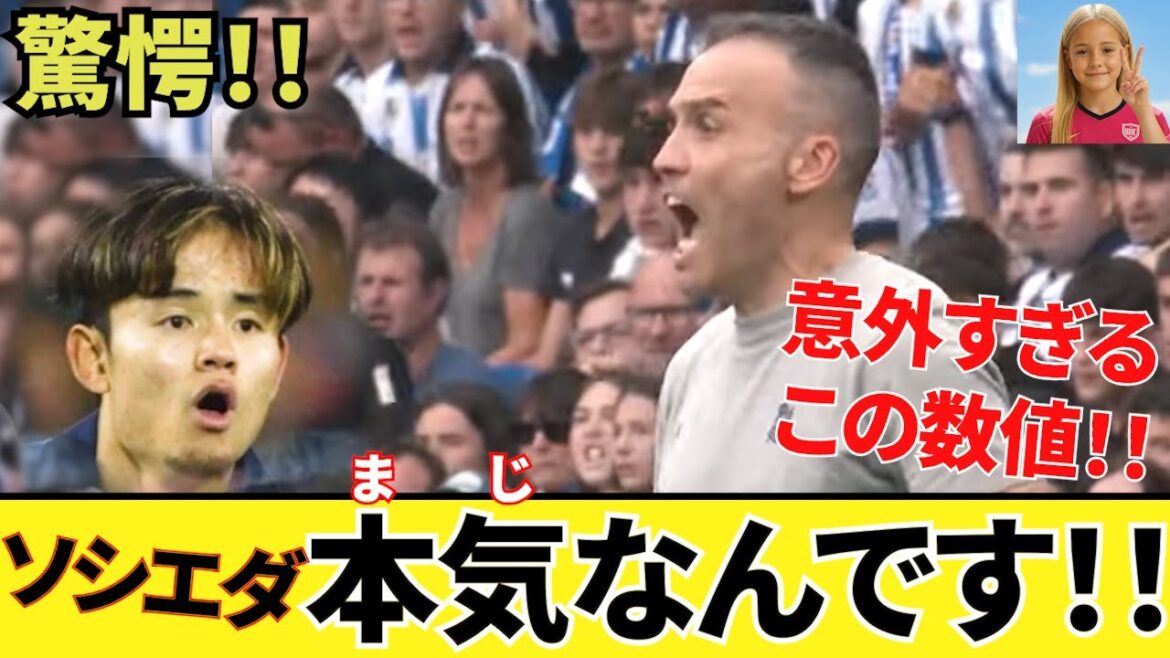 【驚愕!!ソシエダ】久保建英も大いに関与!!ソシエダ意外すぎるこの数字!!なんで、なんでこうなるの!!リーガ4位だぞ!!