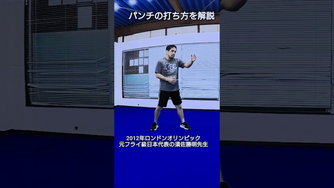 2012年ロンドンオリンピック元フライ級日本代表の須佐勝明先生がパンチの打ち方を解説
