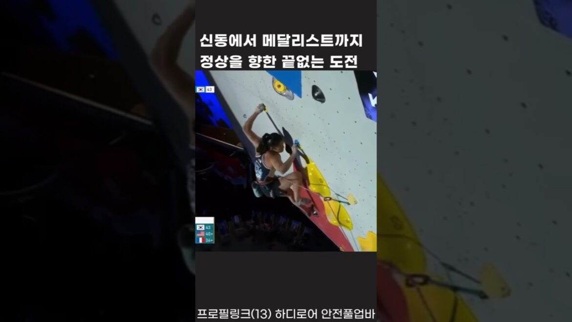落ちた女の子、女の子を逃し、世界を動かした女の子#seo chae -hyun #climbing