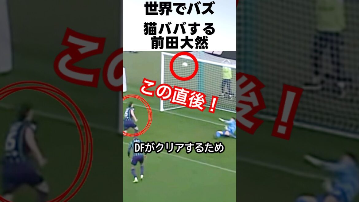 速すぎる前田大然のネコババゴールがカッコイイって !! #サッカー #前田大然