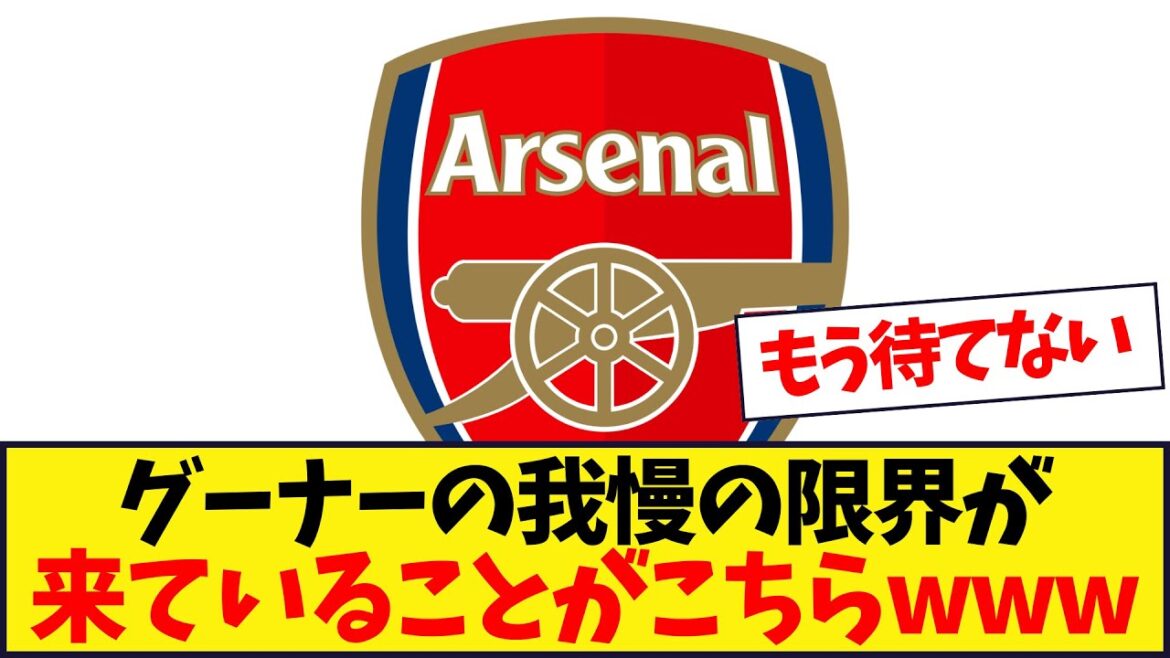 アーセナルのある選手の起用法についてグーナーが不満のようwww