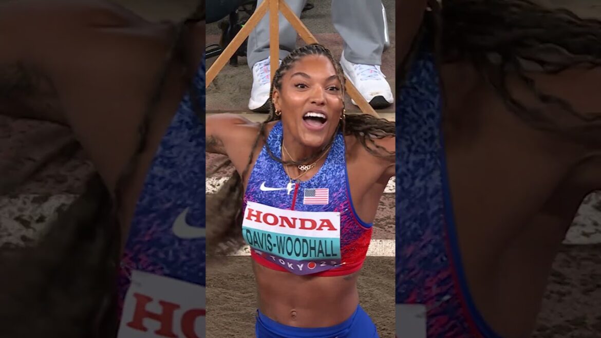 東京で金メダルを獲得したタラ・デイビス=ウッドホールは全体の雰囲気を盛り上げた #worldathleticschamps