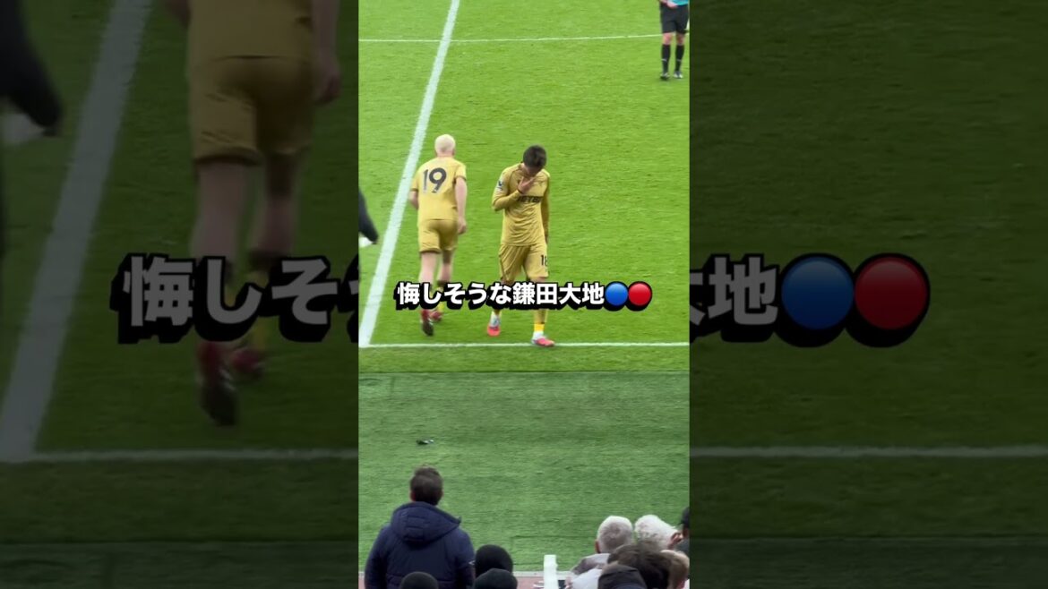 出来に納得のいってなさそうな鎌田大地。