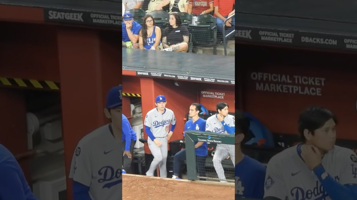 大谷翔平さんの首に何か付いてる?それにしてもアイアトンさん、大車輪の活躍。佐々木朗希選手のケアもしつつ、大谷選手とコミニュケーション。#shoheiohtani#dodgers#sasakiroki