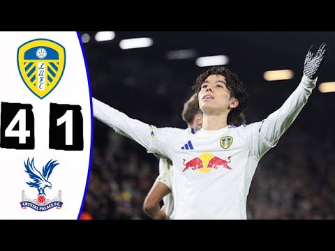 田中碧選手2ゴール!リーズ・ユナイテッド 4-1 クリスタル・パレス!全ゴール&ハイライト!2025年12月21日