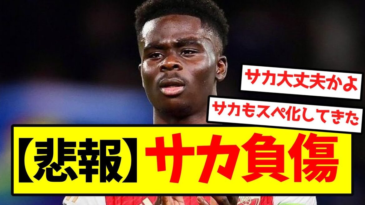 【悲報】サカ負傷 【悲報】サカ負傷