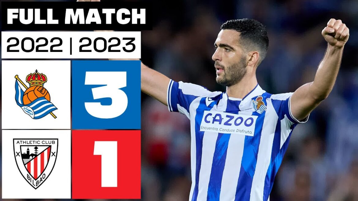 Real Sociedad 3 - 1 Athletic Club 2022/23 | PARTIDO COMPLETO