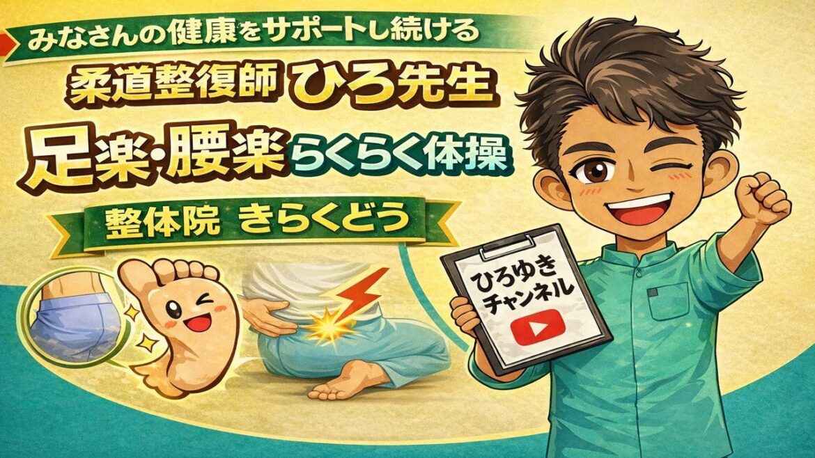 第10回　足楽•腰楽•らくらく体操　腰痛予防・緩和　首肩コリ予防・緩和　股関節痛予防・緩和