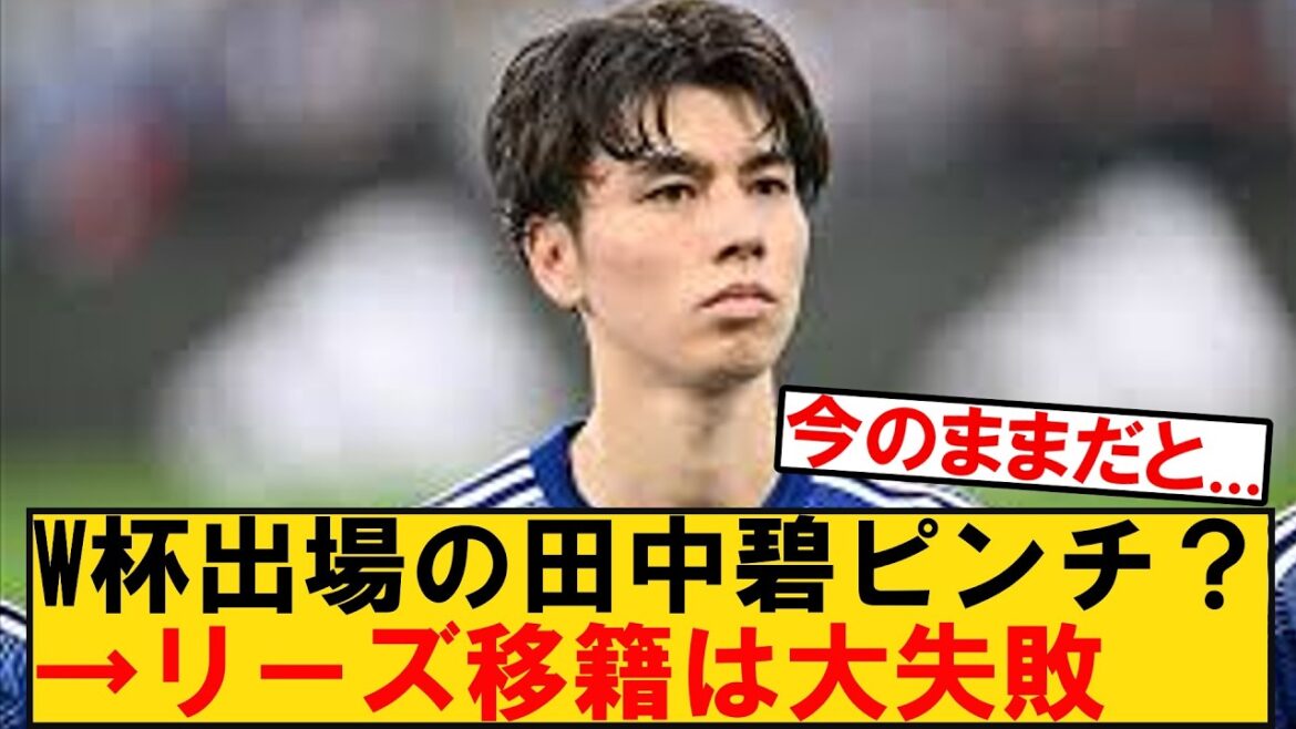 ワールドカップ日本代表の田中碧がリーズ退団も選択肢？出場が危ぶまれる選手への日本サポの反応がこちら