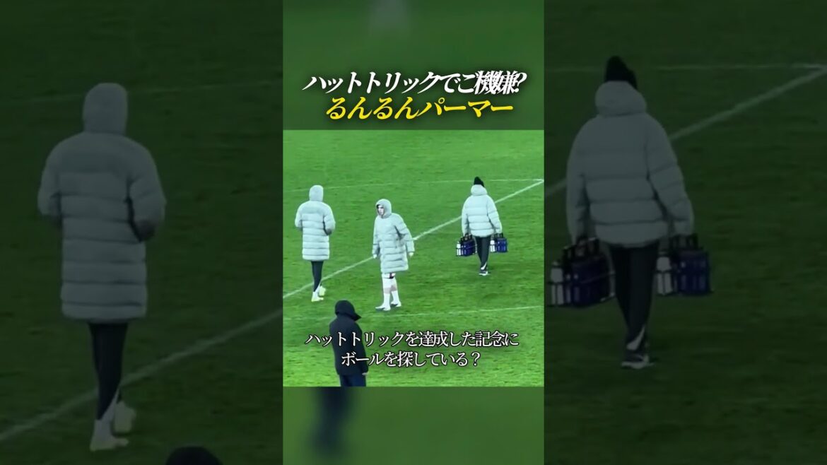 ハットトリック達成でご機嫌そうなパーマー