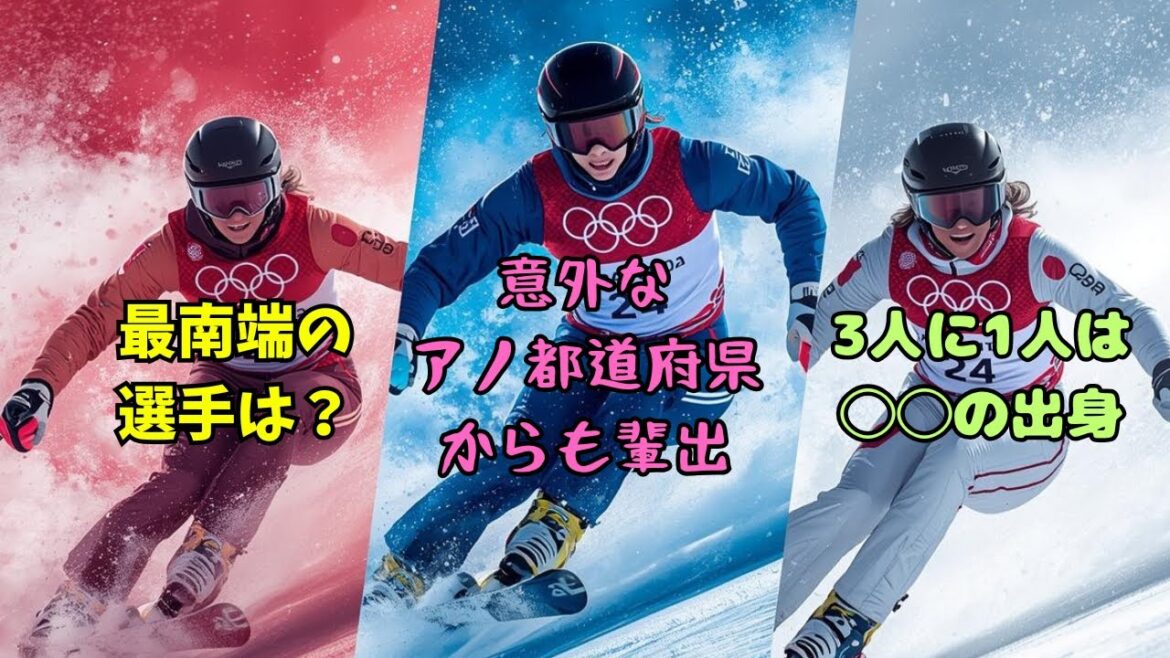 【日本代表】ミラノ・コルティナ2026オリンピック日本代表の出身地が多い都道府県ランキング 【日本代表】ミラノ・コルティナ2026オリンピック日本代表の出身地が多い都道府県ランキング