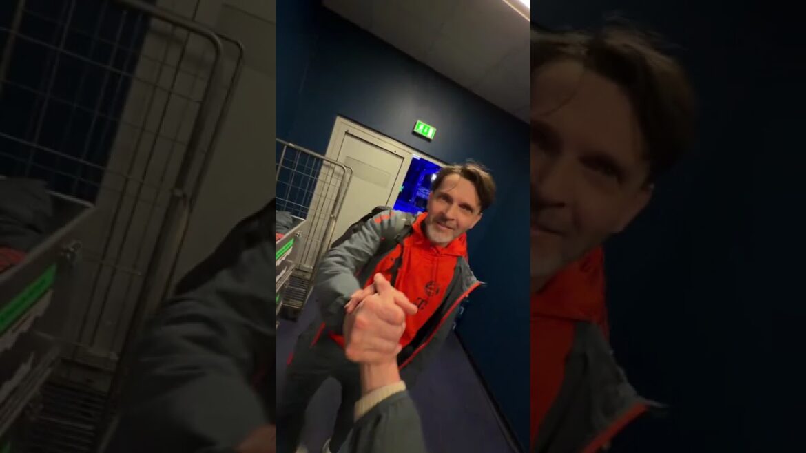 UPAMECANO HIROKI ITO MICHAEL OLISE AND JOSIP STANISIC BEFORE BUNDESLIGA MATCH VS HAMBURGER SV