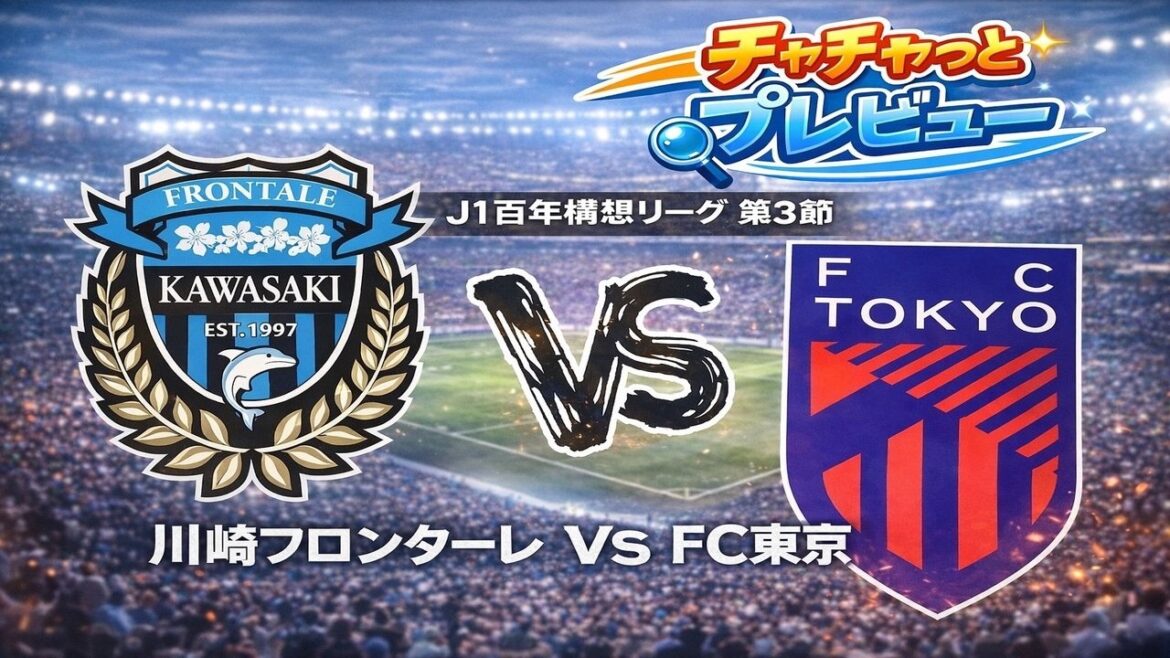 【また相性が…😀】川崎フロンターレvsFC東京　チャチャっとプレビュー！