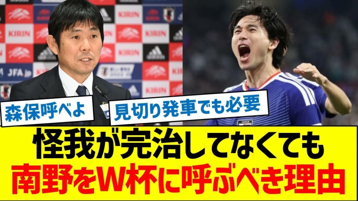 怪我が完治してなくても、南野拓実をW杯に呼ぶべき理由 怪我が完治してなくても、南野拓実をW杯に呼ぶべき理由