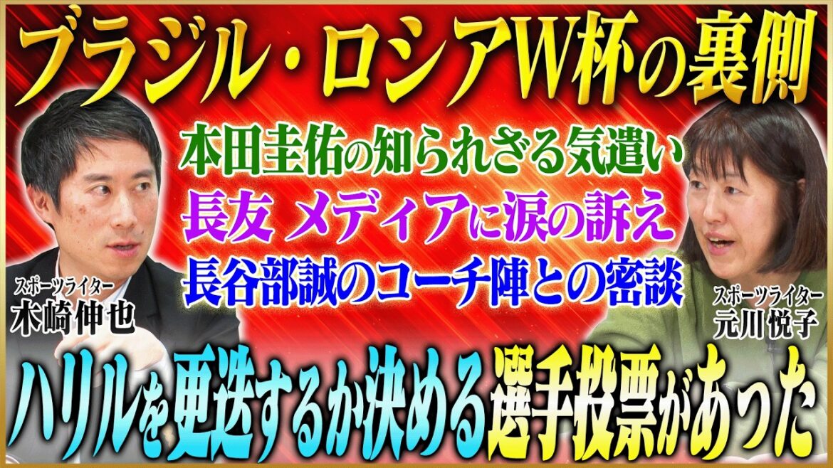 【W杯ヒストリー】木崎＆元川が語るブラジルW杯・ロシアW杯 【本田圭佑・長谷部誠・香川真司】