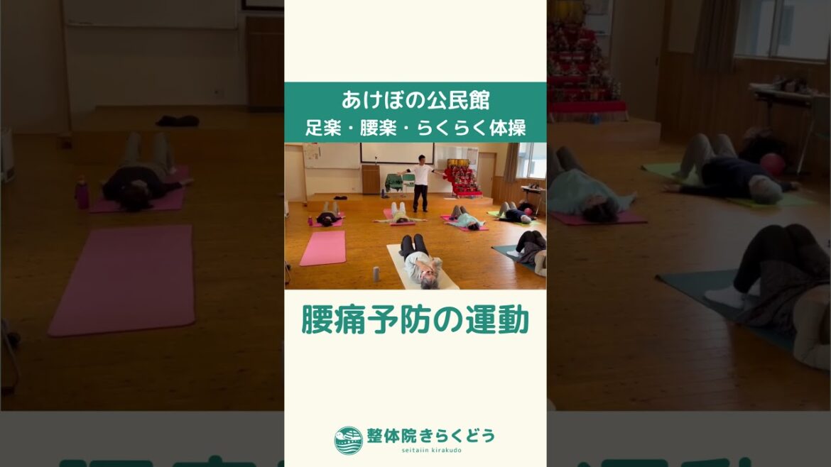 足楽•腰楽•らくらく体操 膝倒し腰痛予防 緩和 足楽•腰楽•らくらく体操 膝倒し腰痛予防 緩和