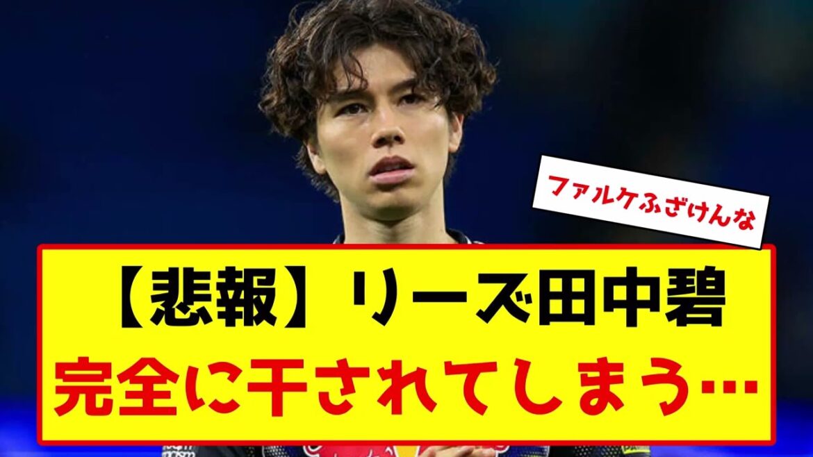 サッカー日本代表、田中碧が完全に干されてしまう… #サッカー #サッカー解説