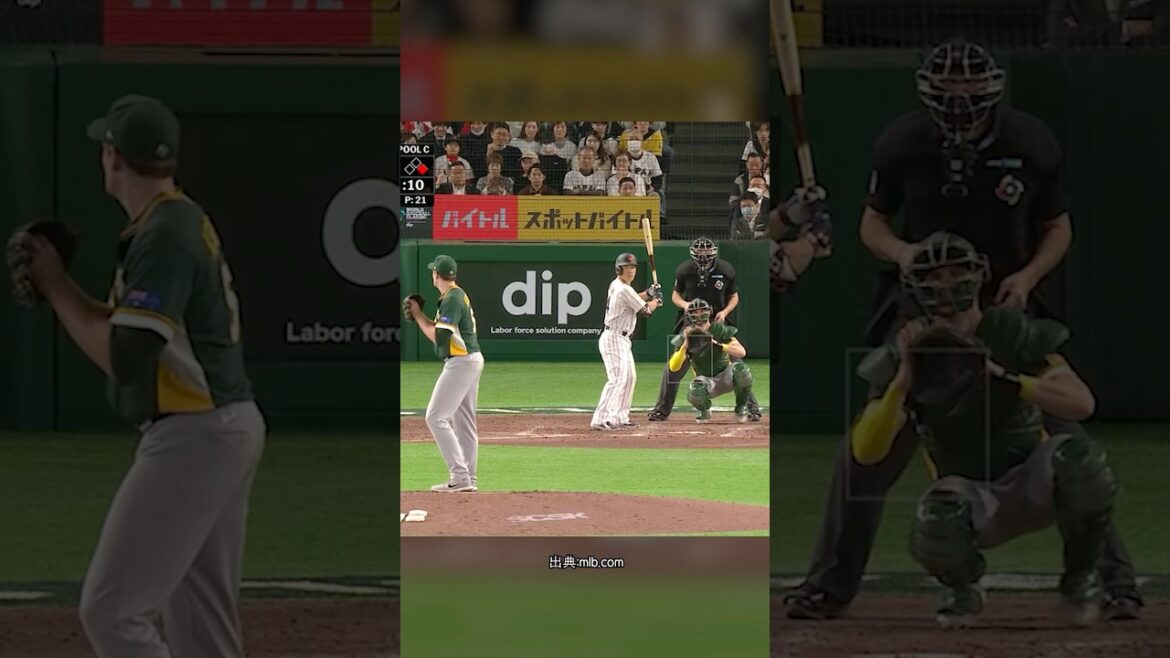 吉田正尚の一撃!侍ジャパン先制 #野球 #wbc #mlb #大谷翔平