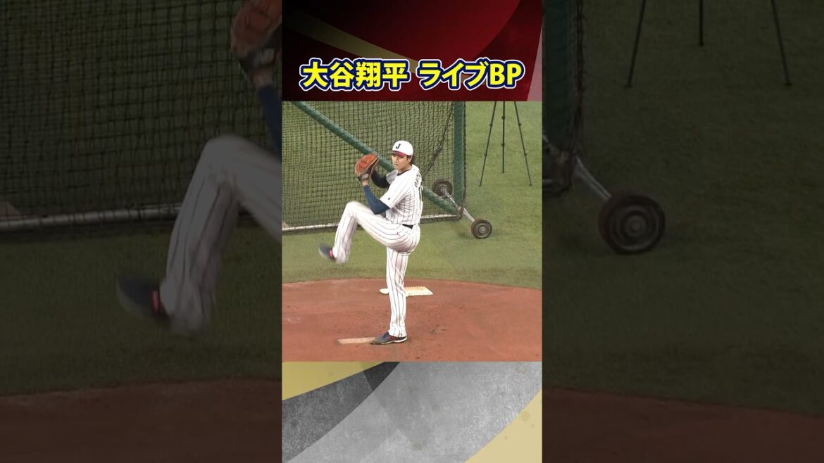 【まさかの?ライブBPに大谷翔平が登場】MLB開幕見据え全体練習前に投球練習!|ワールド・ベースボール・クラシック(WBC)