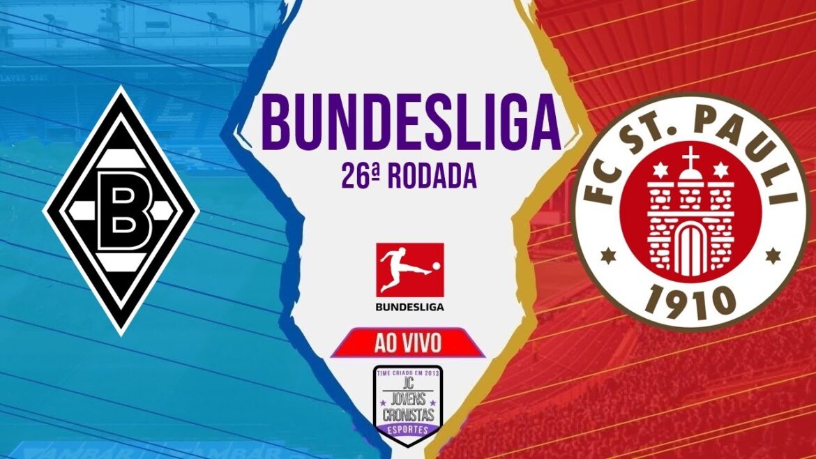 Futebol no JC: Borussia M’Gladbach 2 x 0 St. Pauli | Bundesliga | 26ª Rodada | Narração AO VIVO Futebol no JC: Borussia M'Gladbach 2 x 0 St. Pauli | Bundesliga | 26ª Rodada | Narração AO VIVO