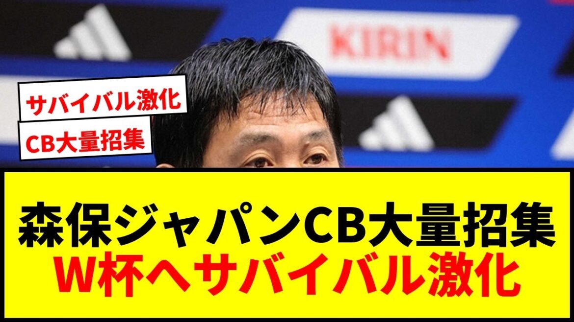 【速報】森保ジャパン、W杯へ異例のCB7人大量招集！冨安・伊藤洋輝ら復帰で熾烈なサバイバル勃発wwww