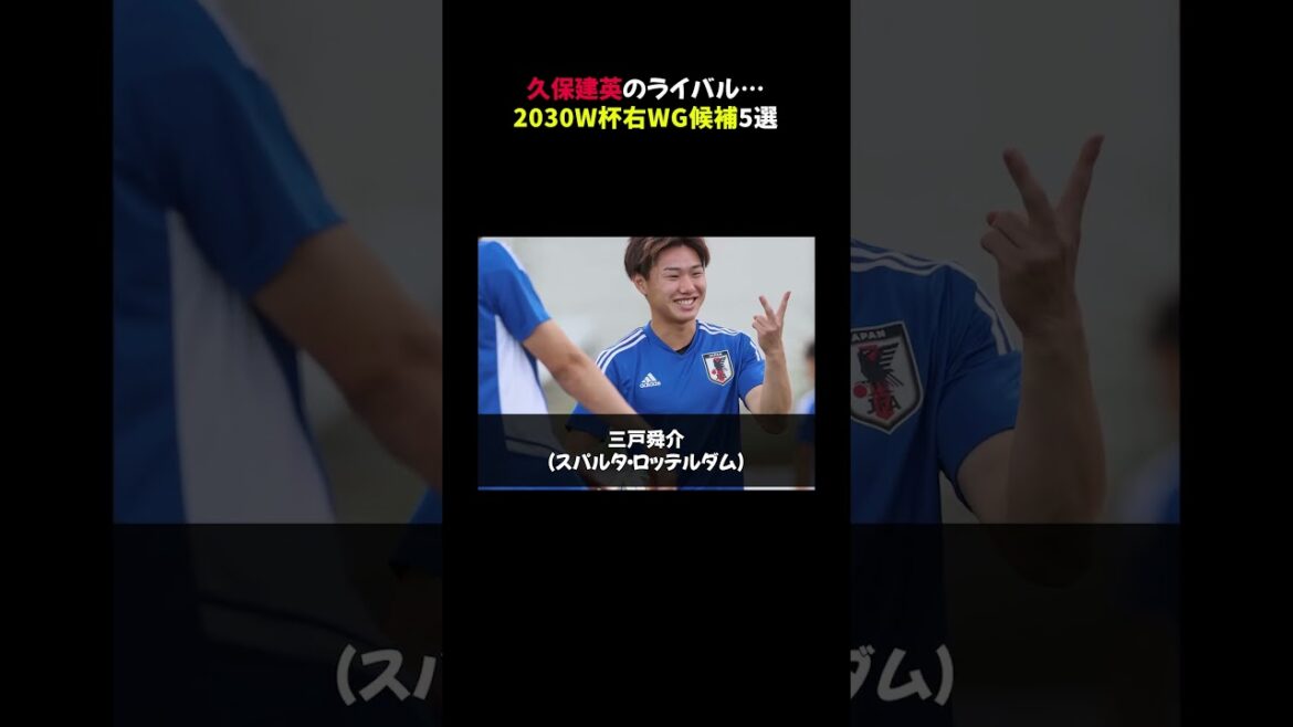 【必見】久保建英のライバル…2030W杯右WG候補5選 #shorts