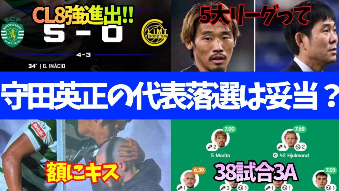 森保監督に疑念の声が噴出！なぜ守田英正が招集外？【ゆっくり】