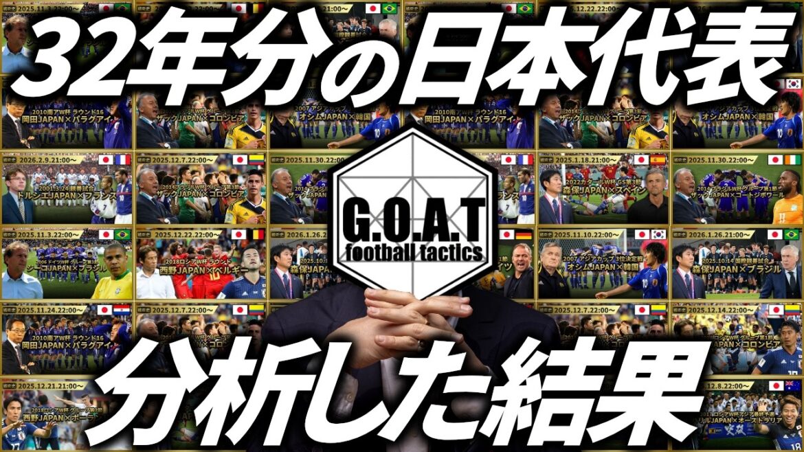 歴代の日本代表の戦術をまとめた本ができました｜本の内容一部公開&一大プロジェクトについて【GOAT切り抜き】