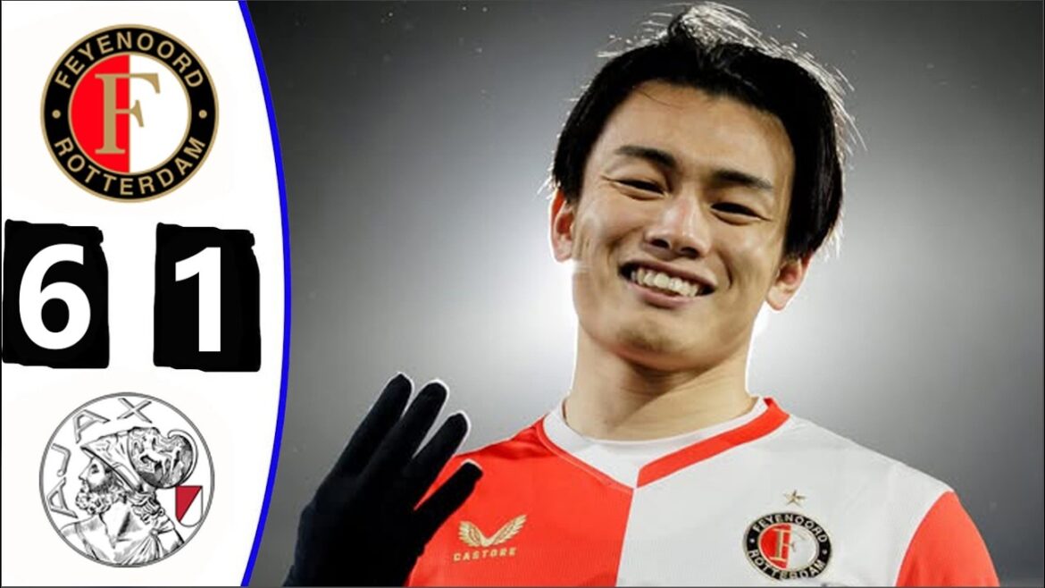 上田絢瀬4ゴール！フェイエノールト6-1アヤックス！全ゴールとハイライト！2026年3月22日