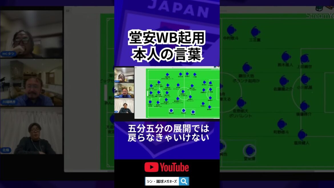 【日本代表】シャドー？WB？堂安本人の言葉は…
