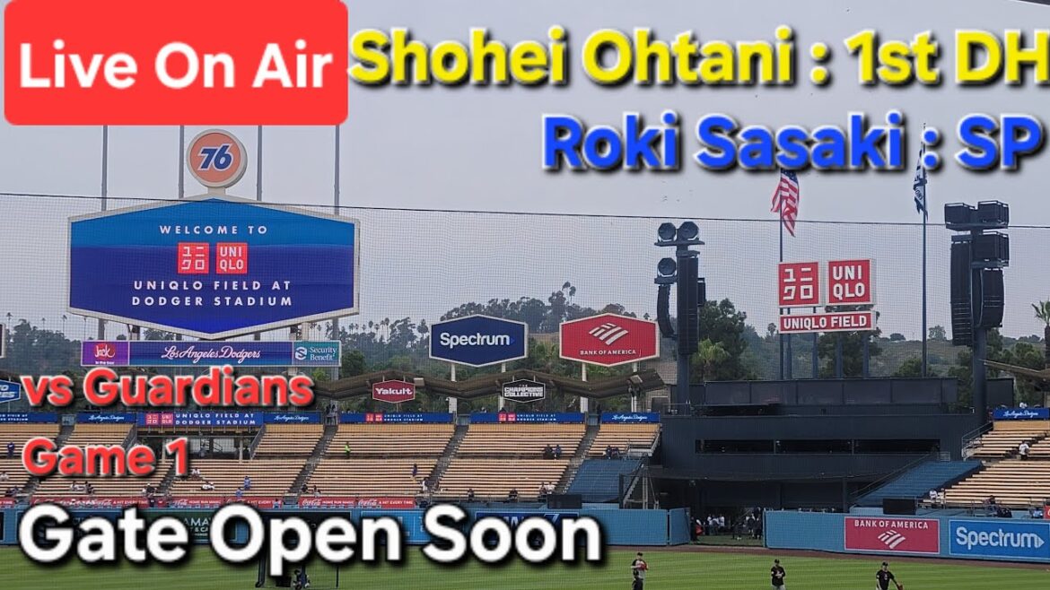 【ライブ配信】対クリーブランド・ガーディアンズ〜シリーズ初戦〜大谷翔平選手は1番DHで出場⚾️佐々木朗希投手は先発投手で出場⚾️まもなくゲートオープン⚾️