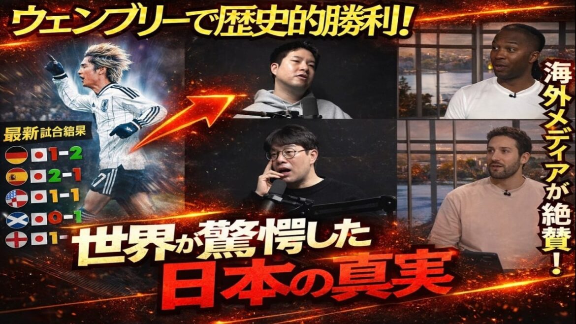 【何が起きた？】日本代表がウェンブリーで快挙　海外から「羨ましい」と評価される理由とは【海外の反応】