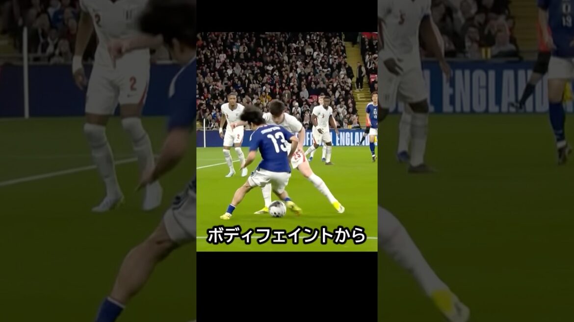 スピードカウンター！サッカー日本代表がイングランド相手に三笘、上田、鎌田の動きから中村敬斗の技あり技術で圧倒した日！ #サッカー