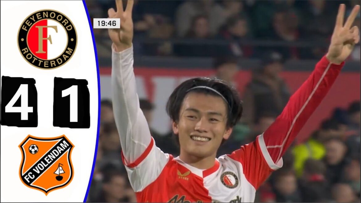 上田綾瀬3ゴール！フェイエノールト4 1フォレンダム！全ゴールとハイライト！2026年4月5日