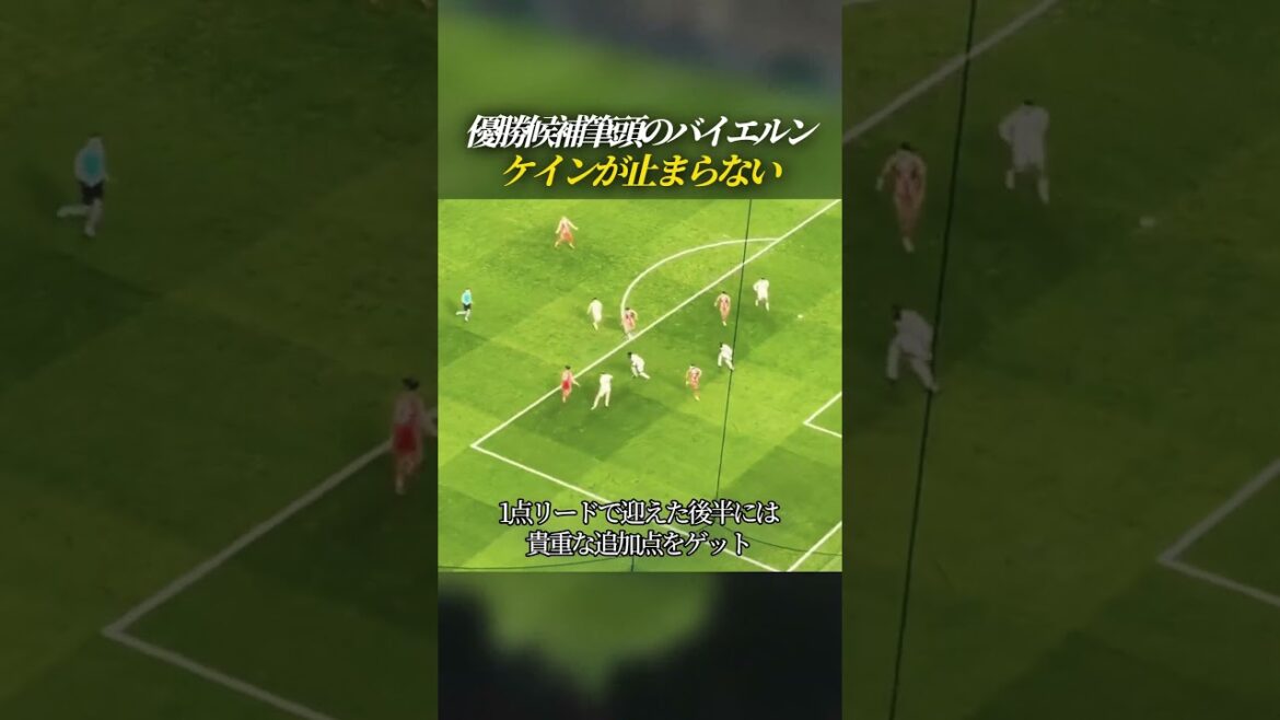 優勝候補筆頭のバイエルン ケインが止まらない