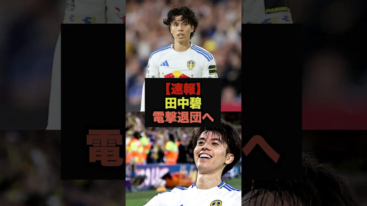【速報】不遇の田中碧、今夏にリーズを電撃退団との報道#ワールドカップ#サッカー日本代表