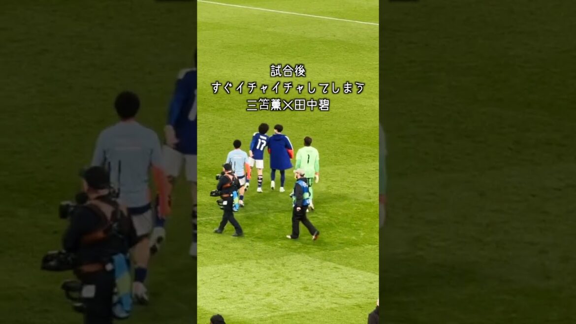 試合後イチャイチャしてしまう三笘薫×田中碧