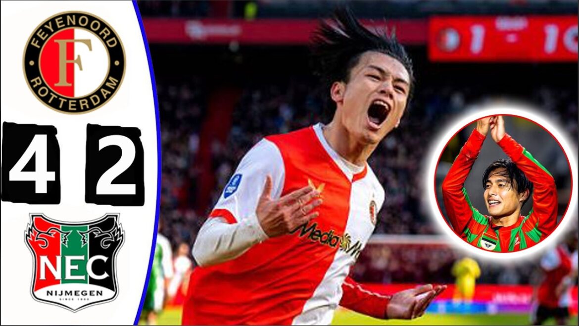 上田綾瀬2ゴール！フェイエノールト4 2 NECナイメヘン！全ゴールとハイライト！2026年4月12日