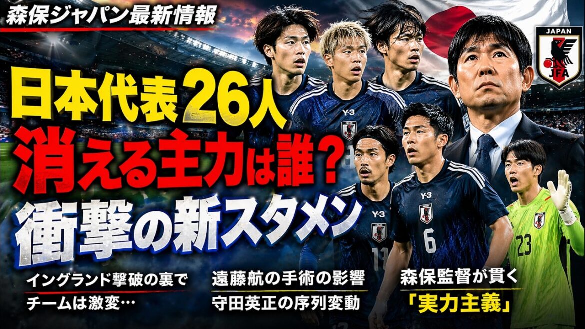 【日本代表分析】W杯最終26人を大胆予想！戦術から見える森保ジャパンの最強布陣と、落選の可能性がある主力選手とは？