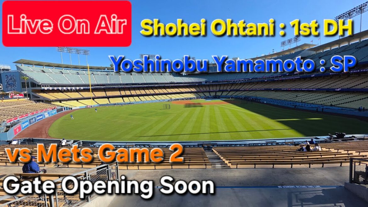 【ライブ配信】対ニューヨーク・メッツ〜シリーズ2戦目〜大谷翔平選手は1番DHで出場⚾️山本由伸投手は先発投手で出場⚾️まもなくゲートオープン⚾️Shinsuke Handyman がライブ配信中!