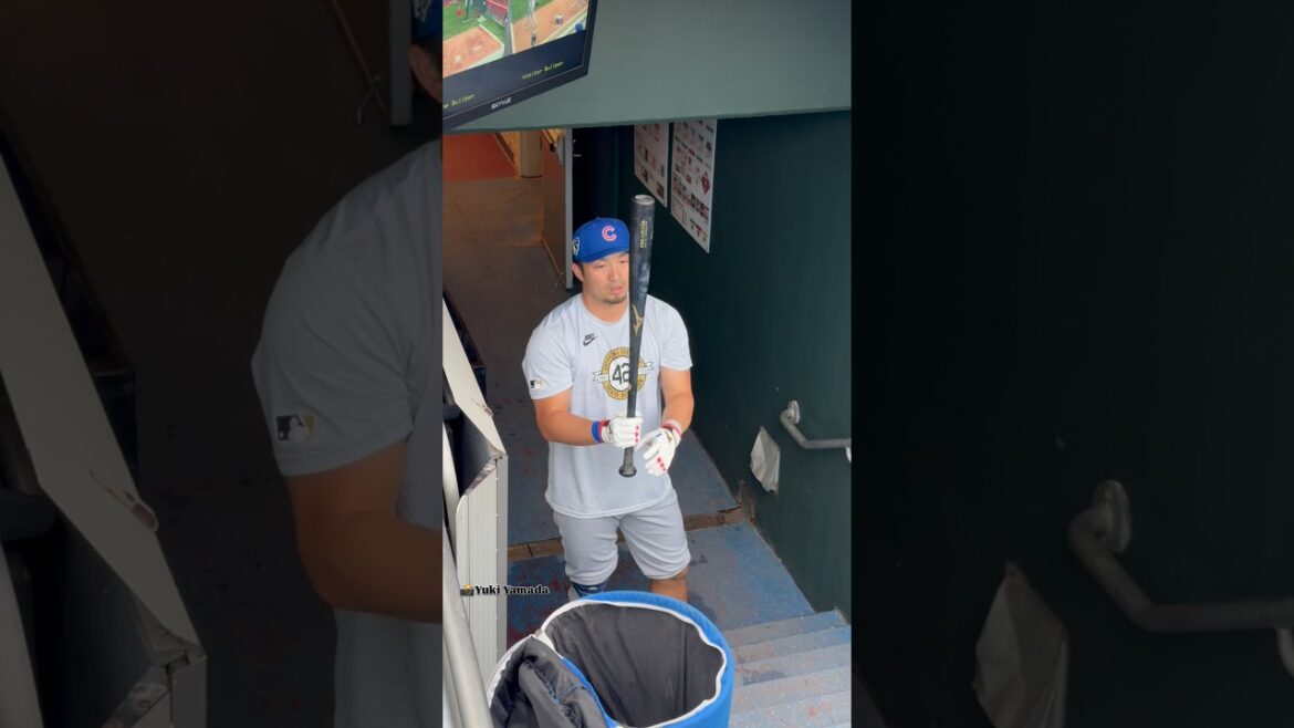 鈴木誠也 選手、フィリーズとのシリーズ最終戦前の練習でフリー打撃に登場!