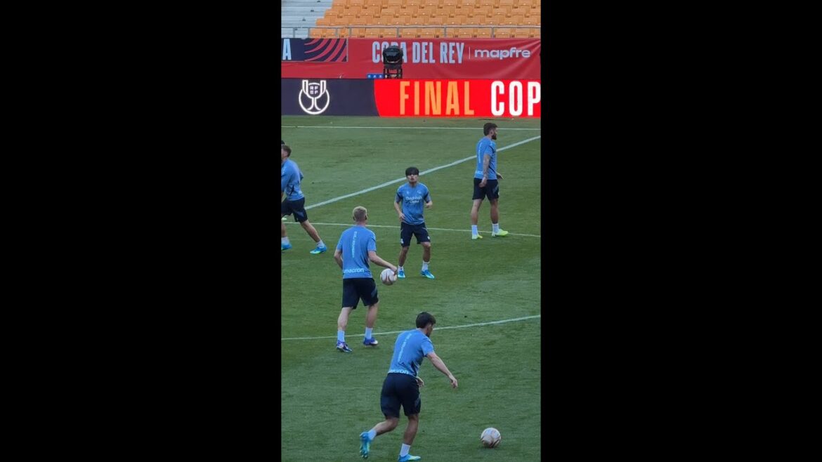 ¡LA INTENSIDAD de TAKE KUBO en la previa del ATLÉTICO - REAL SOCIEDAD de FINAL de COPA DEL REY!