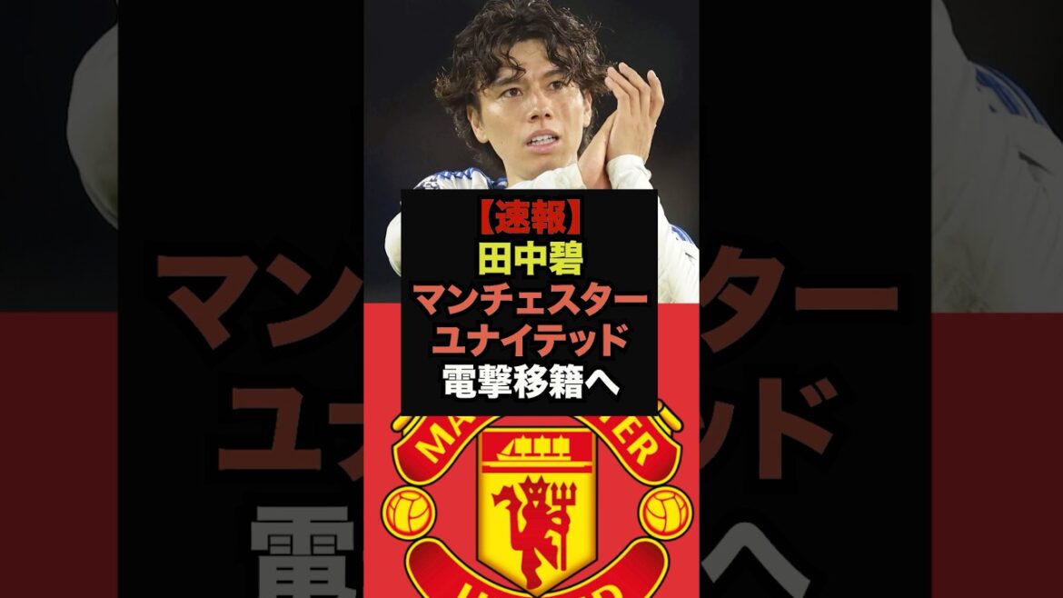 【速報】マンチェスターユナイテッドが田中碧の獲得に興味＃ワールドカップ＃サッカー日本