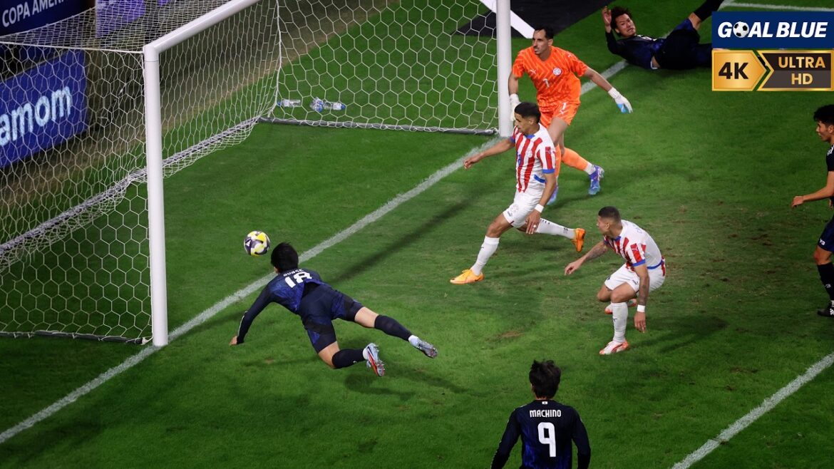 上田綺世がAT最後にダイビング弾！スタジアム大熱狂！ | 日本 vs パラグアイ | 国際親善試合 2025