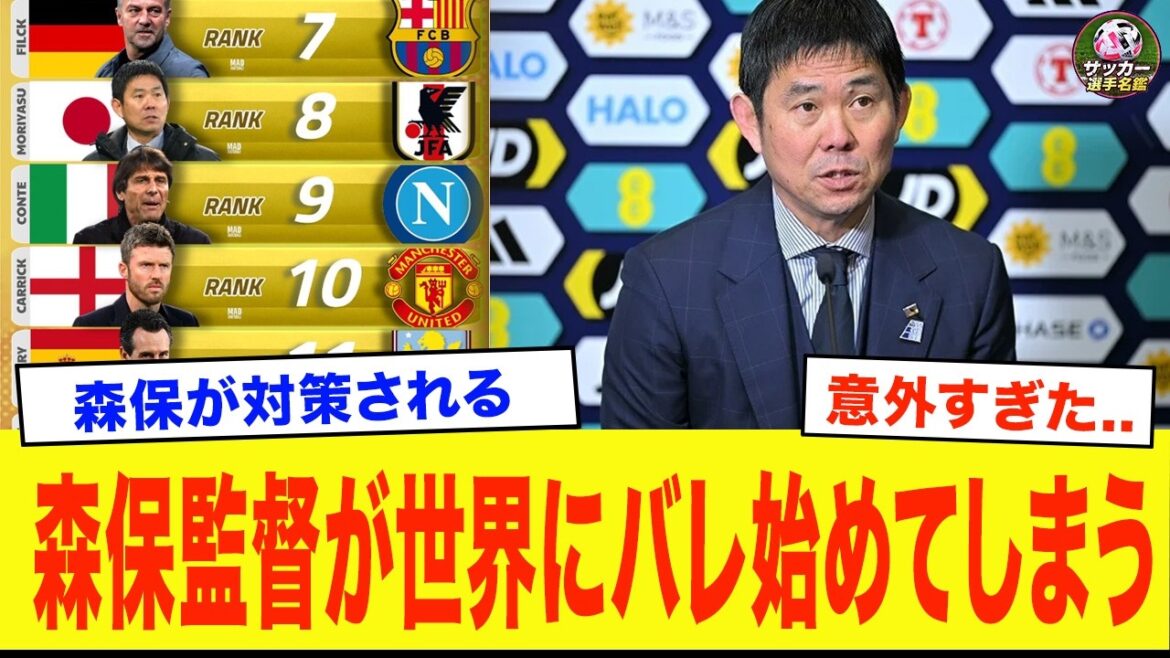 唯一の代表監督として世界8位にランクイン！森保体制の日本代表が最強のチームになった明確な理由【サッカー日本代表】
