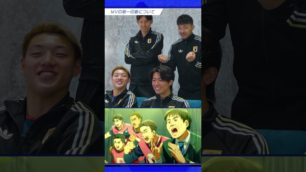 サッカー日本代表 Ado「綺羅」| ユニフォームソングMV Reaction ノゾキミ👀  Part1#サッカー日本代表 #伊藤洋輝 #菅原由勢 #堂安律 #中村敬斗 #三笘薫 #伊東純也