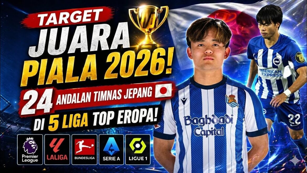 24 Pemain Jepang di 5 Liga Top Eropa 🇯🇵⚽