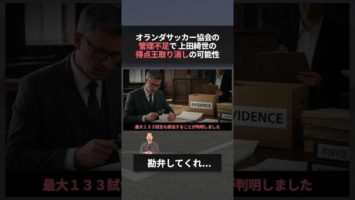 オランダサッカー協会の不備で上田綺世の得点王取り消しの可能性が話題　#上田綺世 #ワールドカップ #ファン・ペルシー