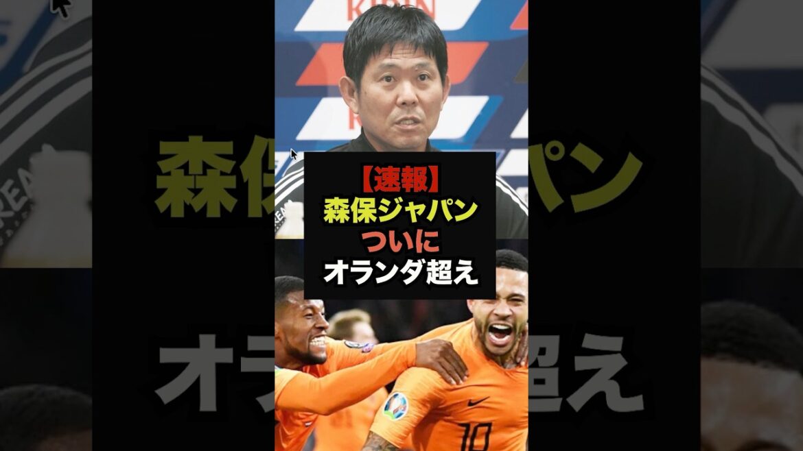 【速報】森保ジャパンがW杯パワーランキングでオランダを超える#ワールドカップ#サッカー日本